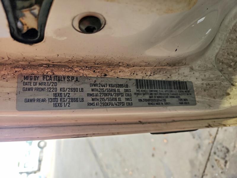 ZFBHRFBB9L6R44796 2020 RAM PROMASTER CITY photo no. 12