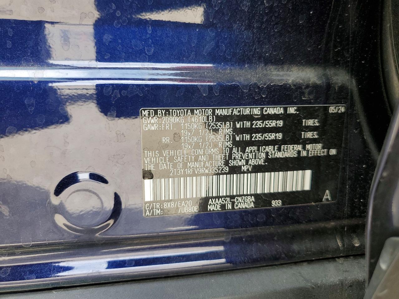 2024 TOYOTA RAV4 LIMITED — Фото 13 из 13