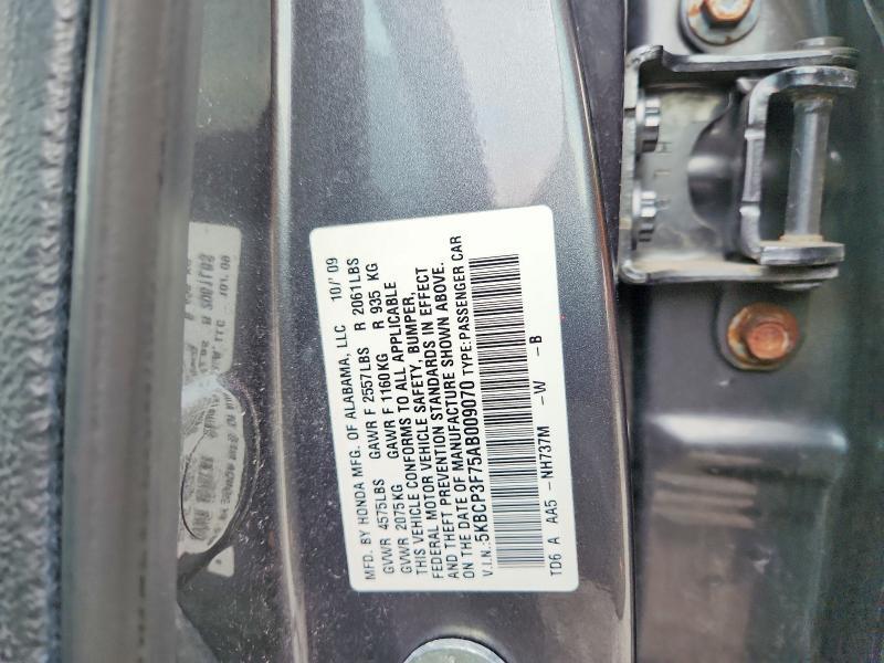 5KBCP3F75AB009070 2010 HONDA ACCORD photo no. 12