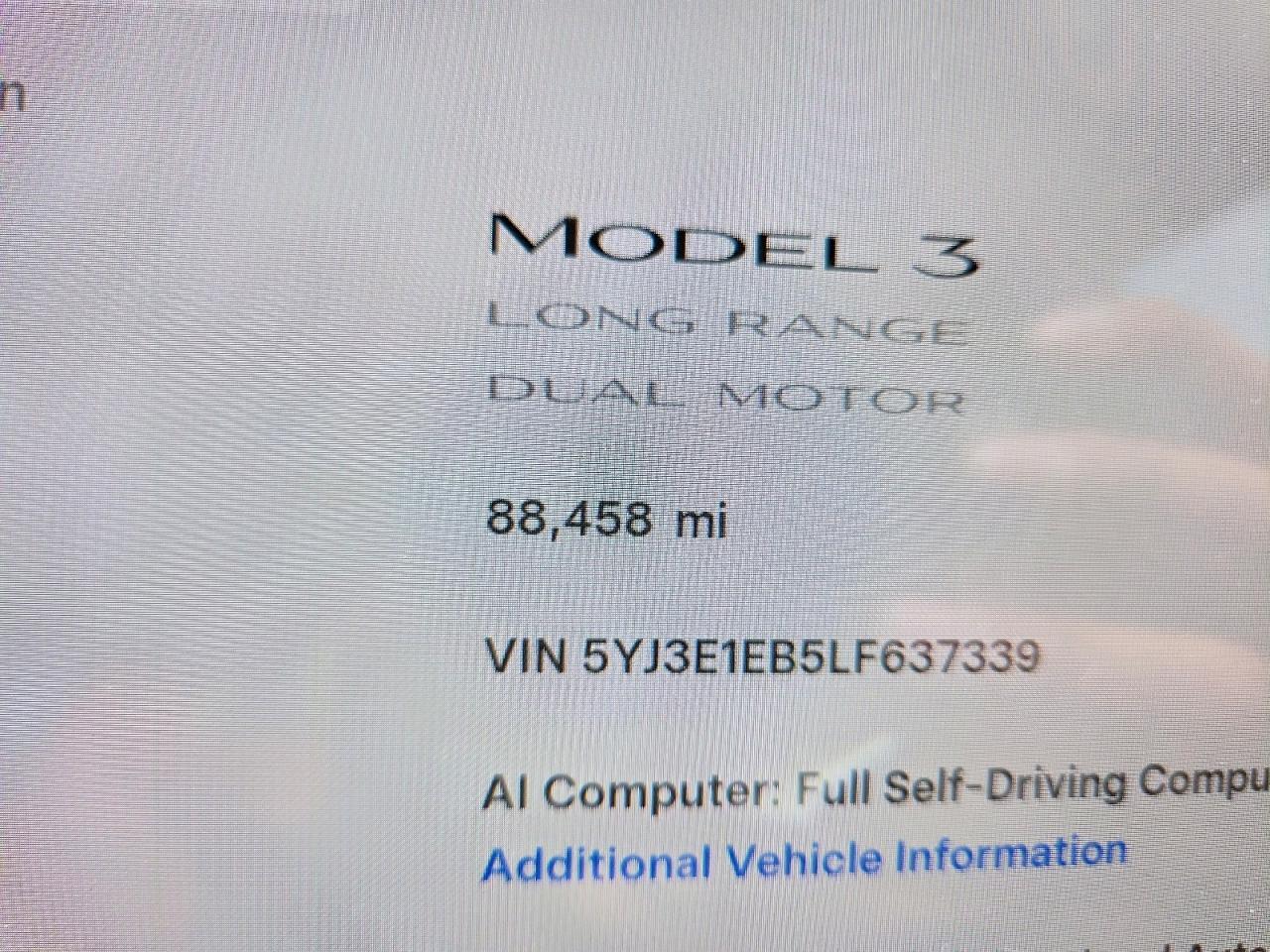 2020 TESLA MODEL 3 — Фото 9 из 12
