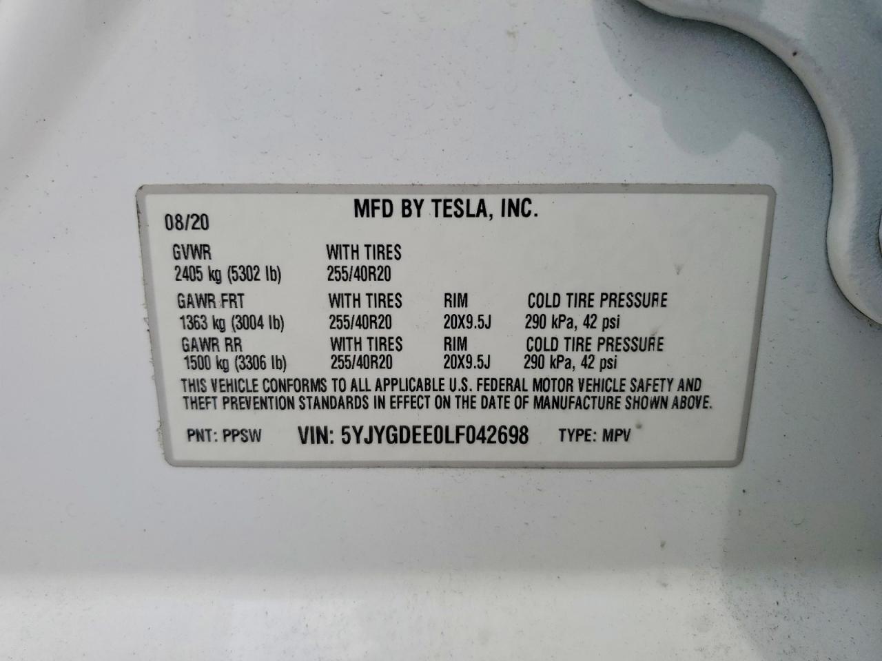 2020 TESLA MODEL Y — Фото 13 из 13