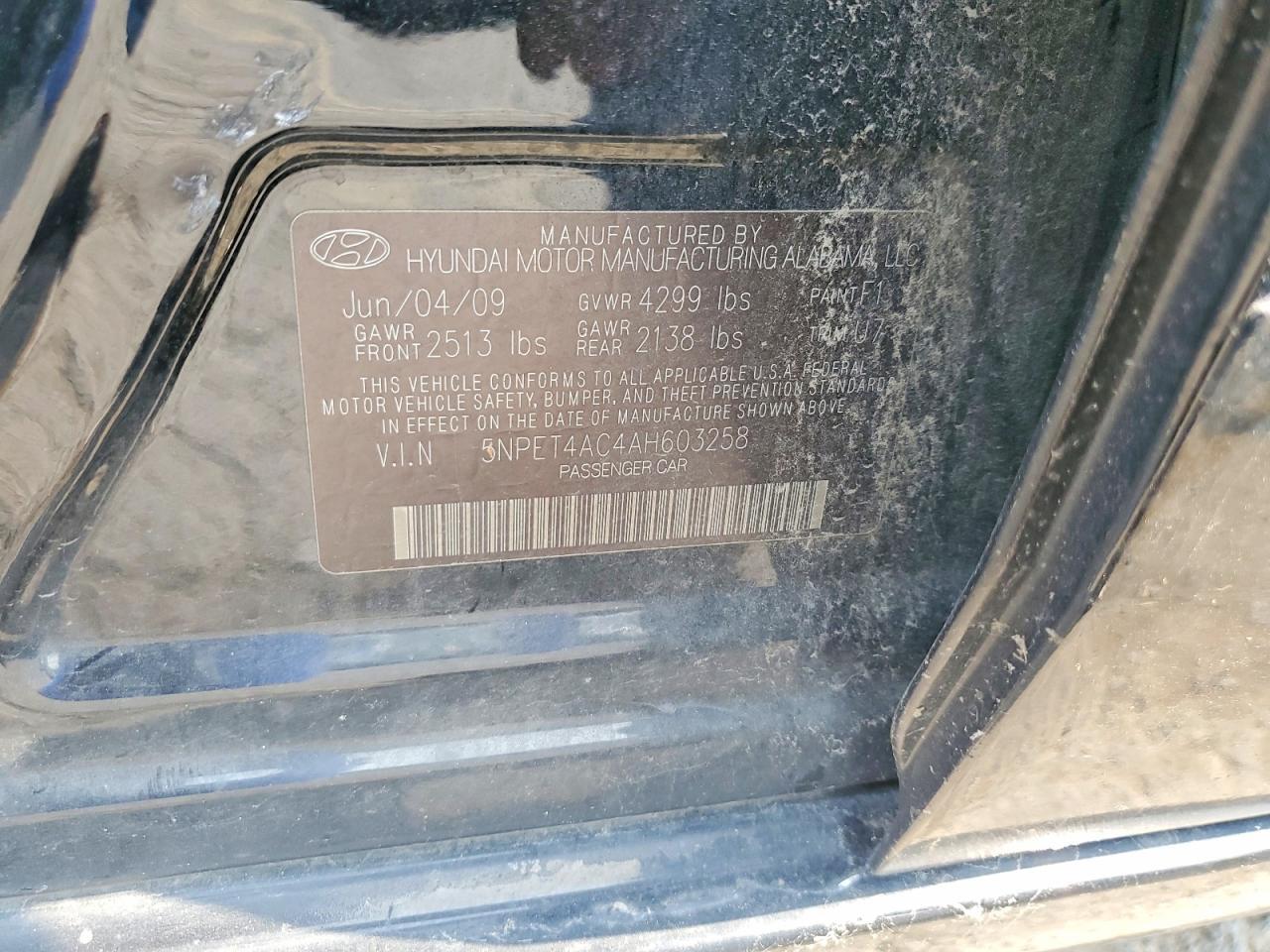 2010 HYUNDAI SONATA GLS — Фото 12 из 12