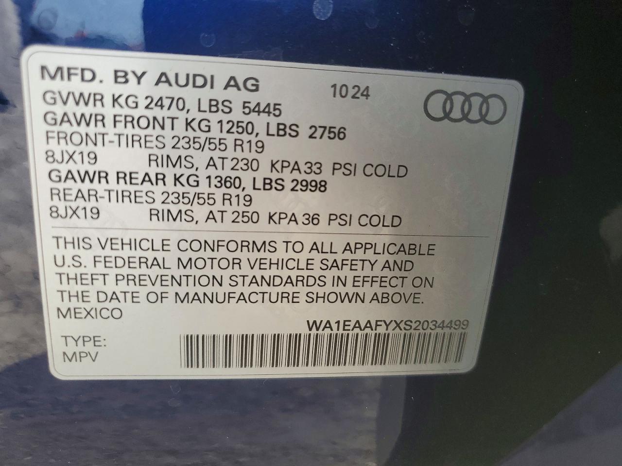 2025 AUDI Q5 PREMIUM PLUS 45 — Фото 13 из 13