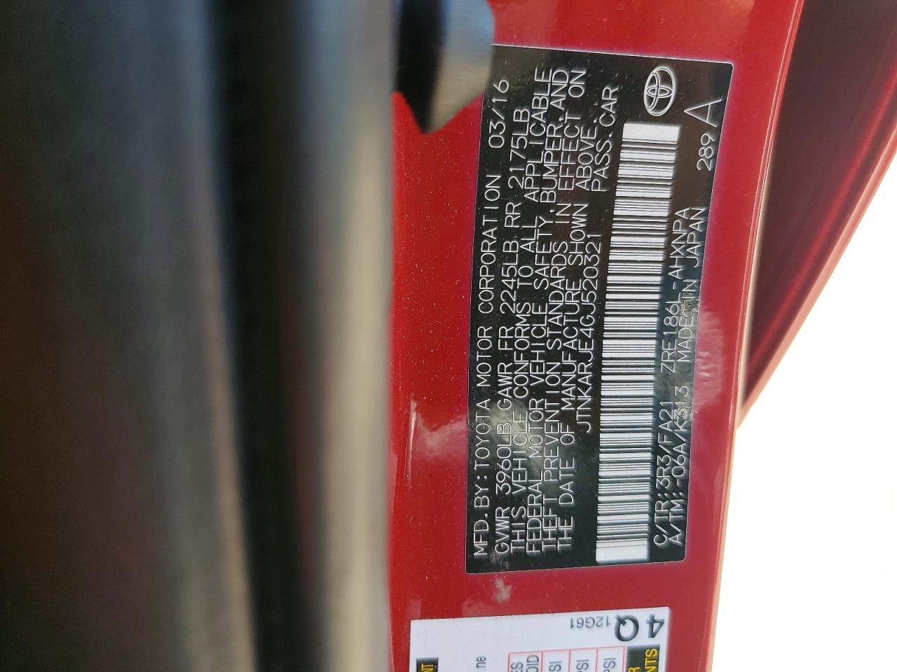 2016 SCION IM BASE — Фото 13 из 13