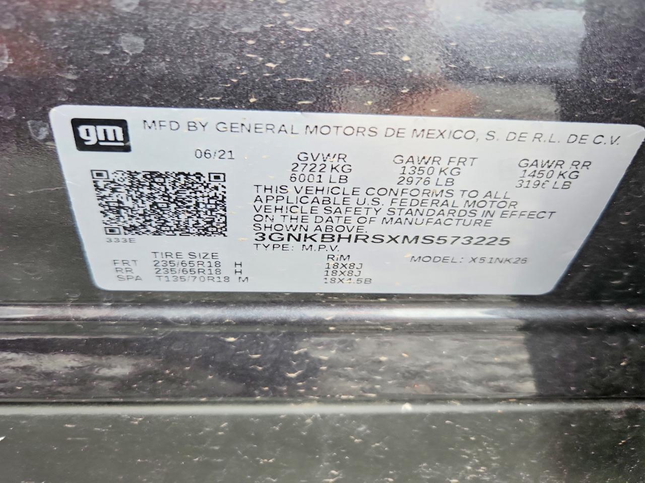 3GNKBHRSXMS573225 2021 CHEVROLET BLAZER photo no. 12