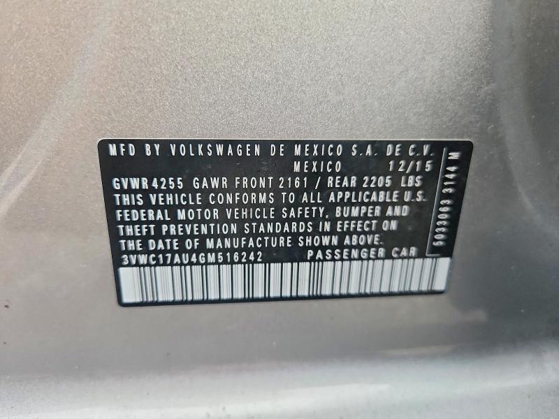 2016 VOLKSWAGEN GOLF SPORTWAGEN S — Фото 12 из 12
