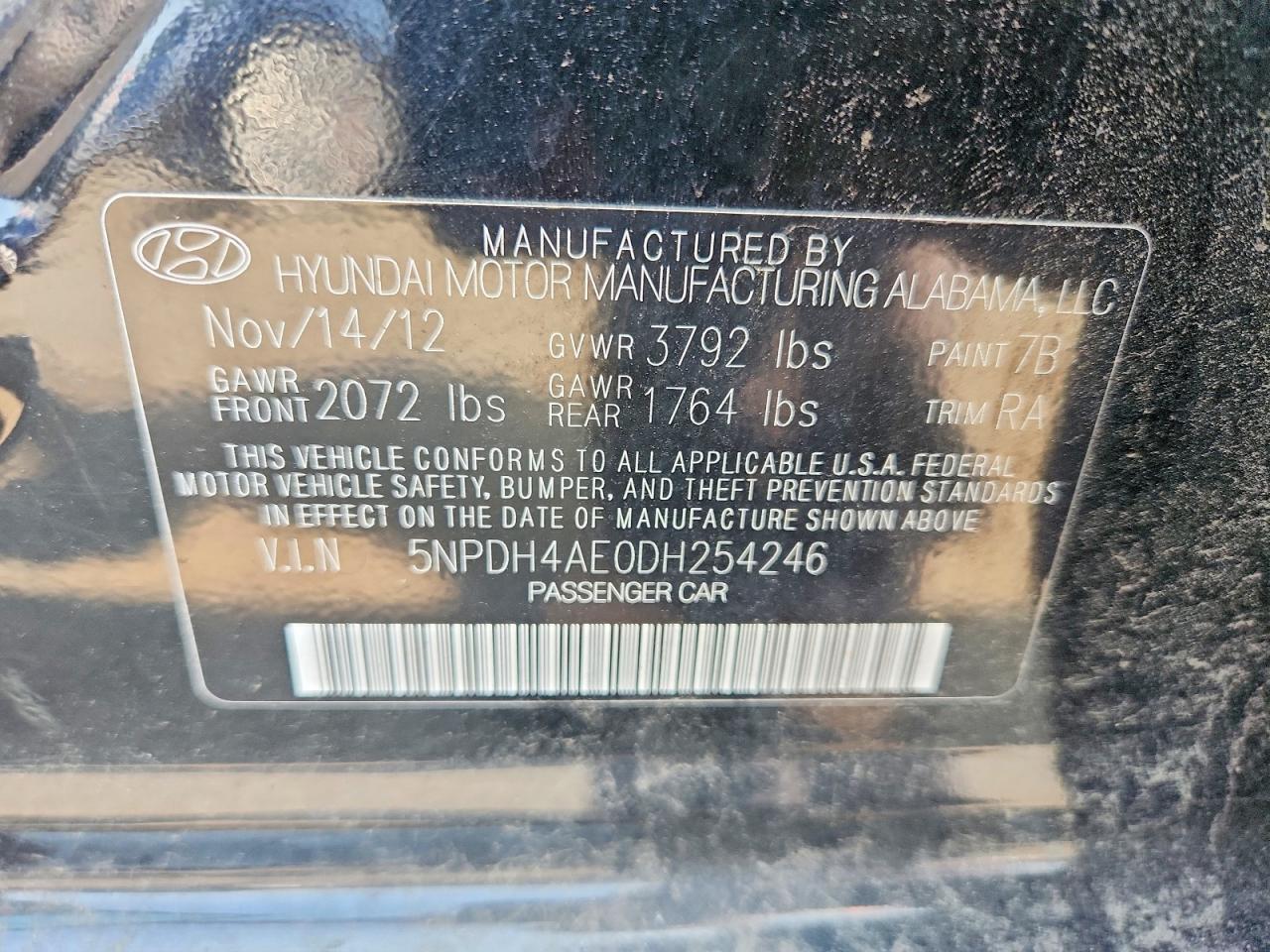 2013 HYUNDAI ELANTRA GLS — Фото 13 из 13
