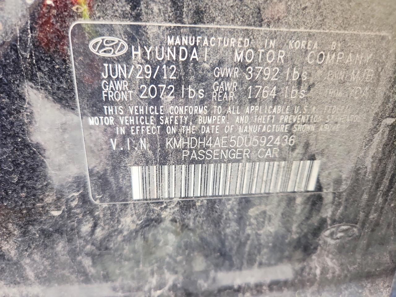 2013 HYUNDAI ELANTRA GLS — Фото 12 из 12