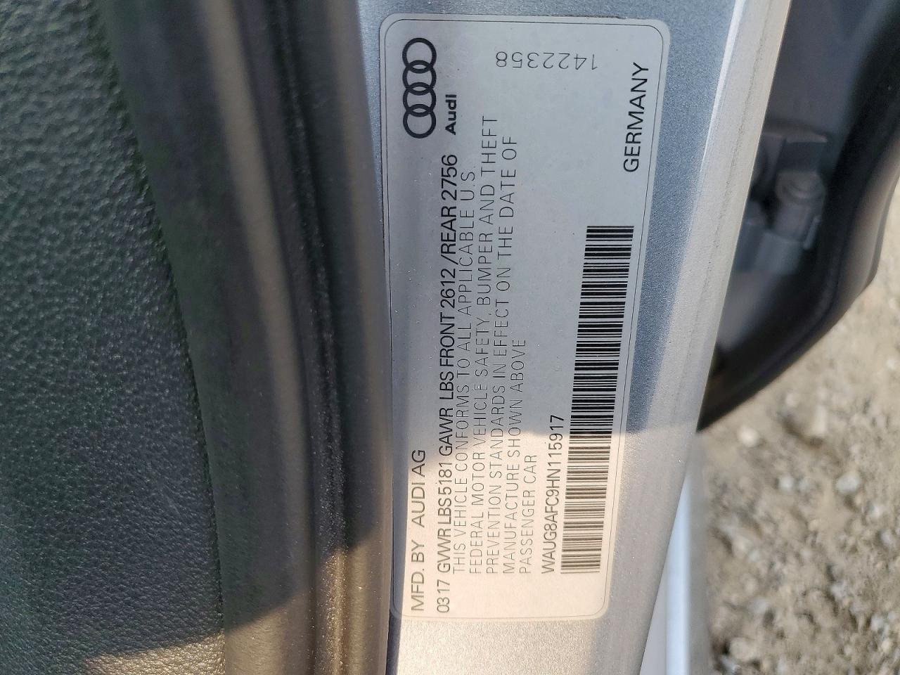 WAUG8AFC9HN115917 2017 AUDI A6 photo no. 12