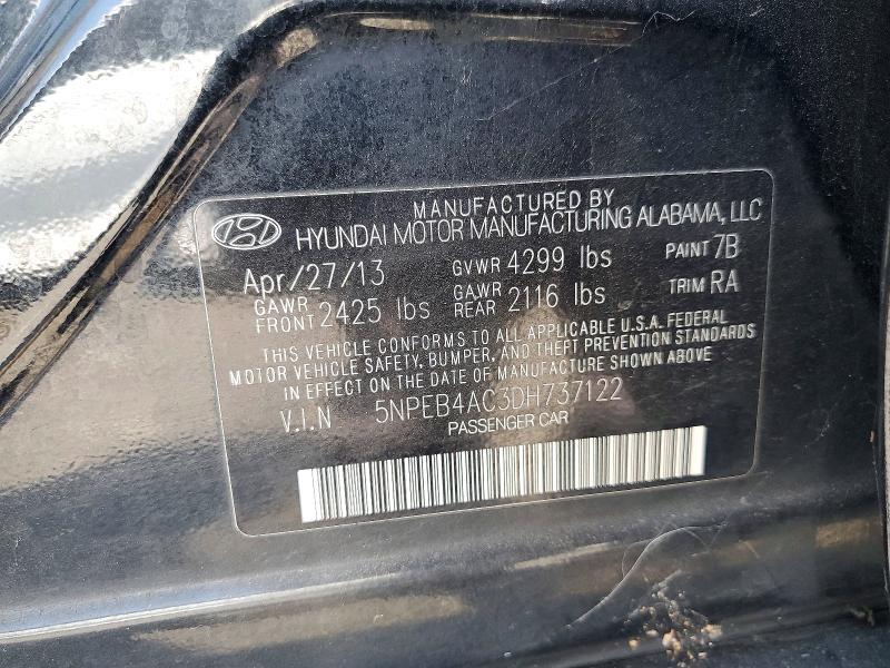 2013 HYUNDAI SONATA GLS — Фото 12 из 12