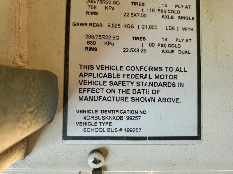 2013 IC CORPORATION CE SERIES SCHOOL - SCHOOL BUS — Фото 10 из 10