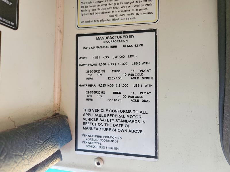 2013 IC CORPORATION CE SERIES SCHOOL - SCHOOL BUS — Фото 10 из 10