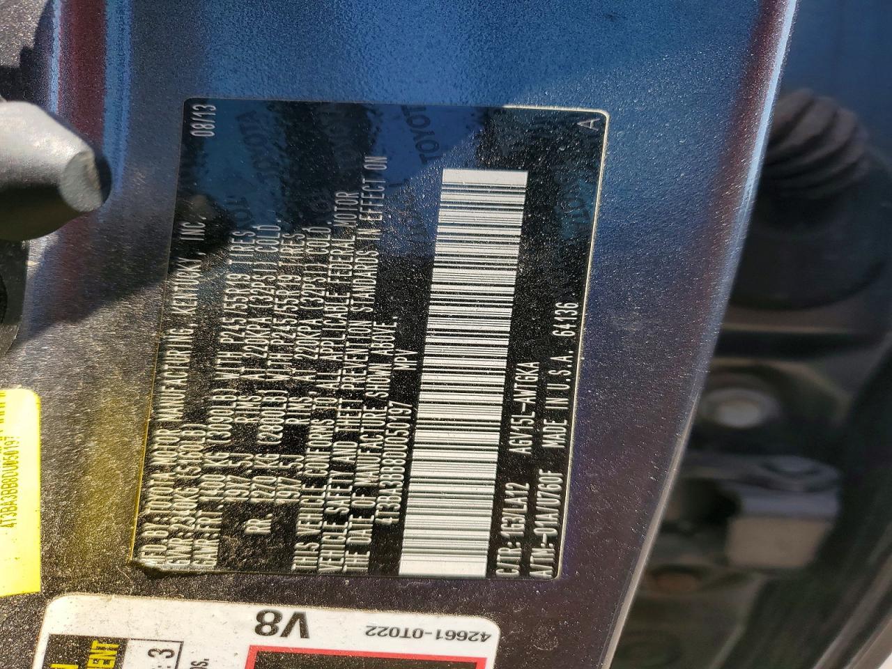 2013 TOYOTA VENZA XLE — Фото 13 из 13