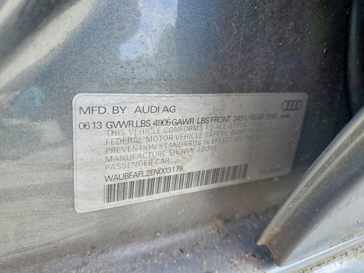2014 AUDI A4 PREMIUM — Фото 12 из 12