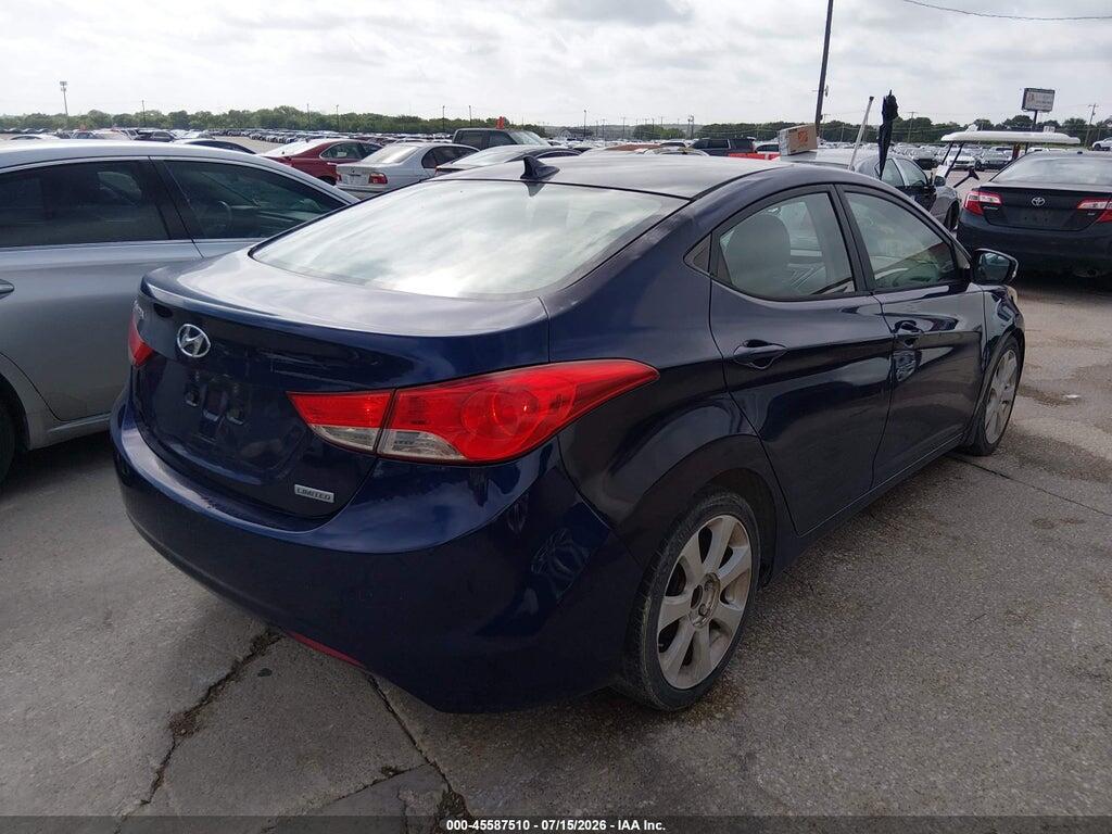 5NPDH4AE3CH111600 2012 HYUNDAI ELANTRA photo no. 4