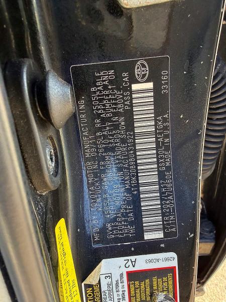 2011 TOYOTA AVALON BASE — Фото 10 из 10