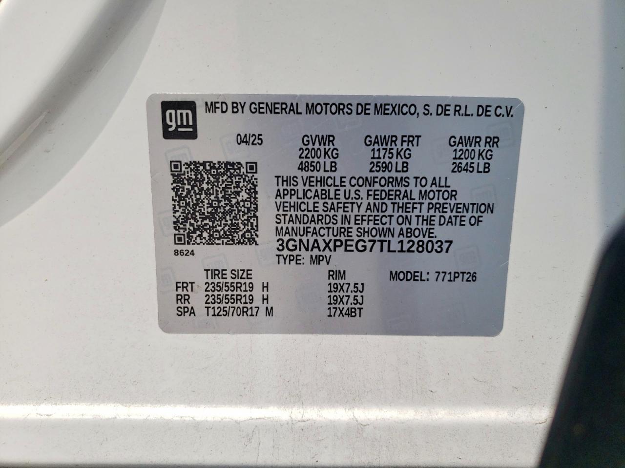 2026 CHEVROLET EQUINOX LT — Фото 13 из 13