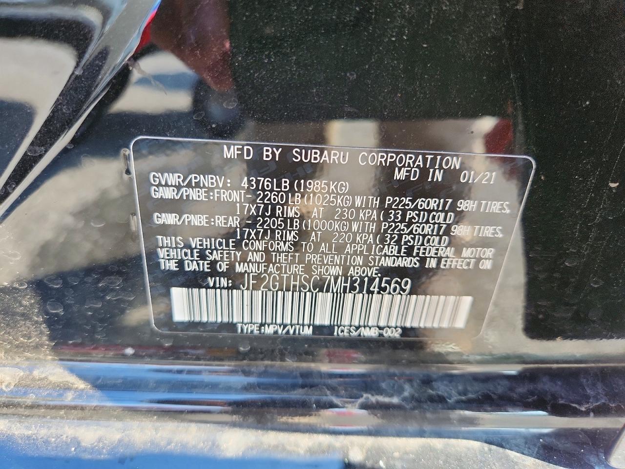 2021 SUBARU CROSSTREK SPORT — Фото 13 из 13
