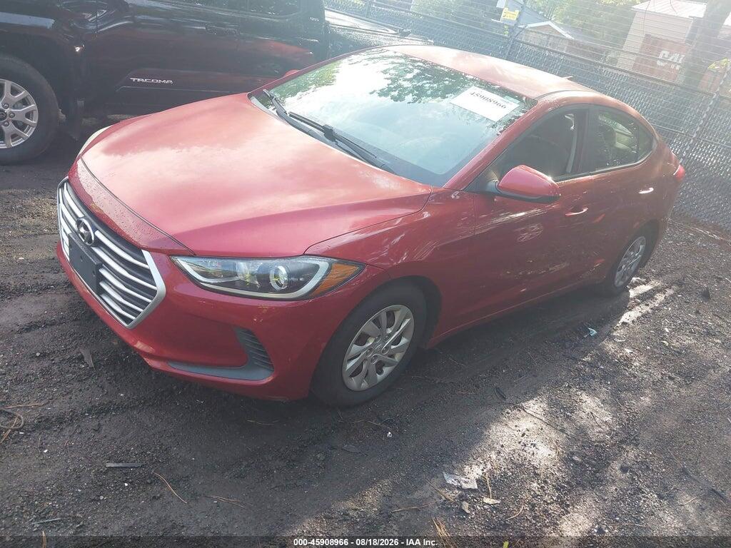 5NPD74LF8HH167337 2017 HYUNDAI ELANTRA photo no. 2
