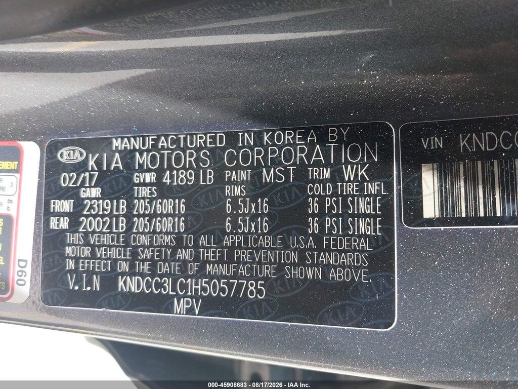 KNDCC3LC1H5057785 2017 KIA NIRO photo no. 9