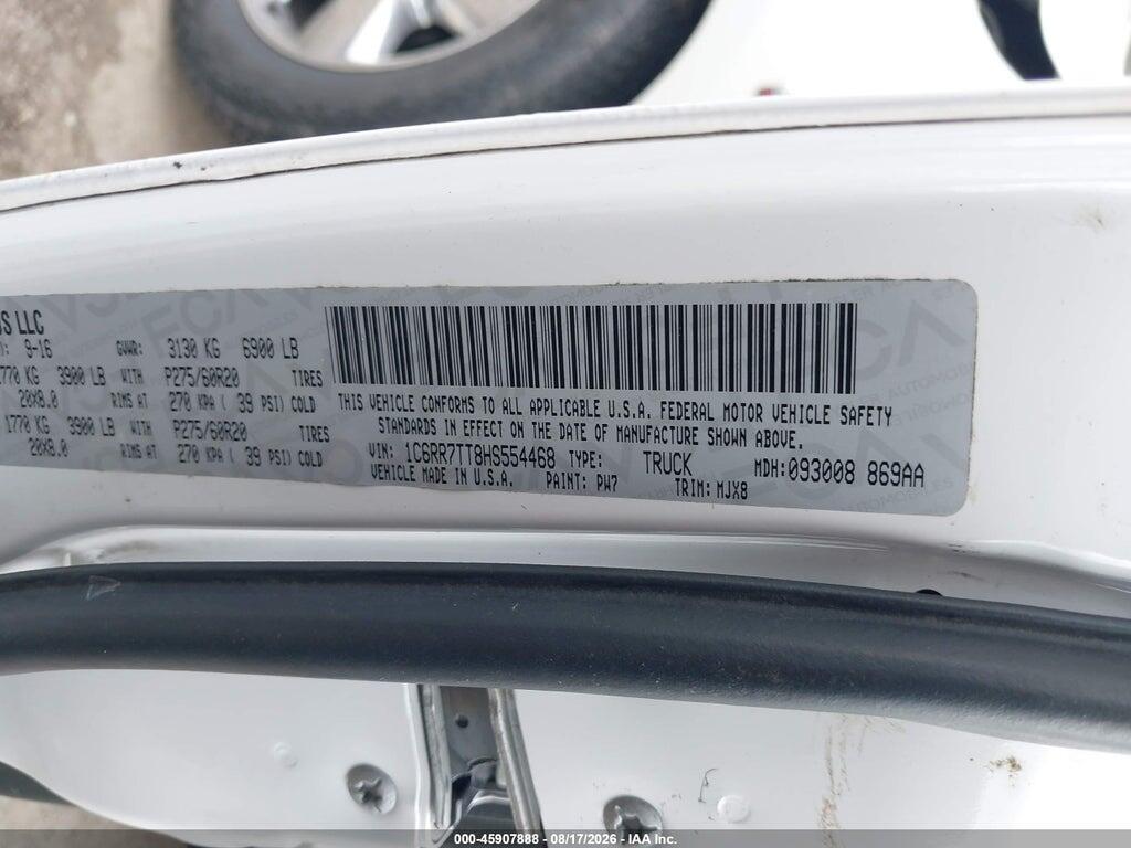 1C6RR7TT8HS554468 2017 RAM 1500 photo no. 9