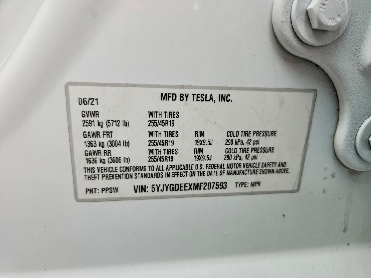2021 TESLA MODEL Y — Фото 12 из 12