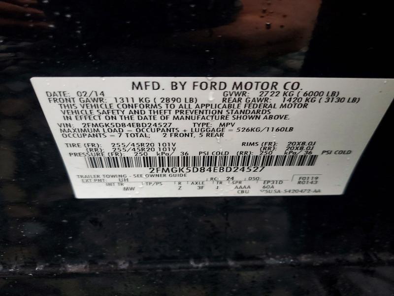 2014 FORD FLEX LIMITED — Фото 13 из 13
