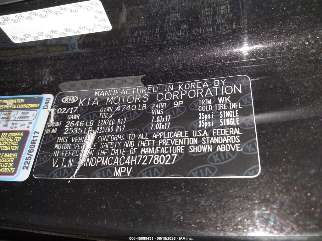 KNDPMCAC4H7278027 2017 KIA SPORTAGE photo no. 9