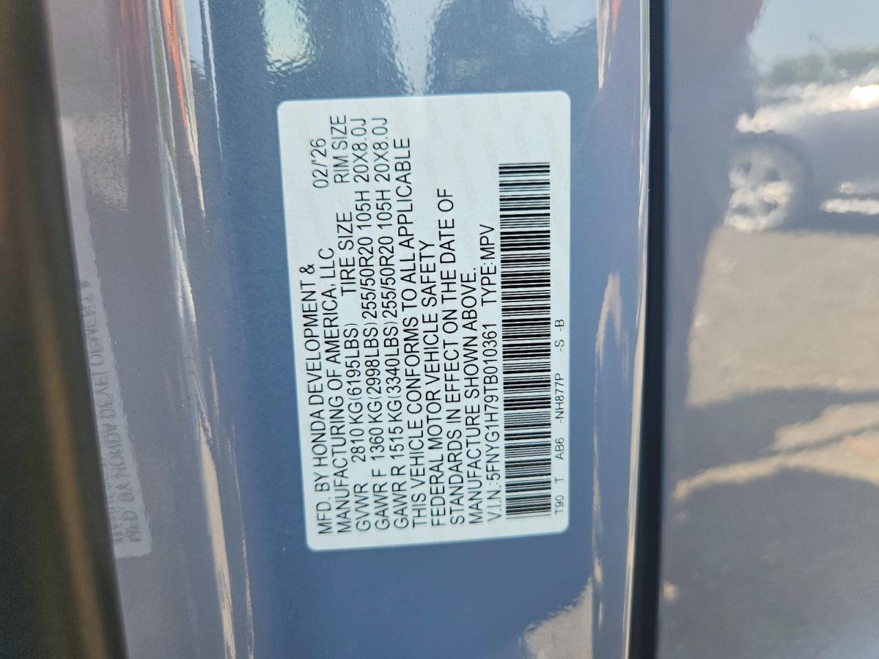 2026 HONDA PILOT TOURING — Фото 13 из 13