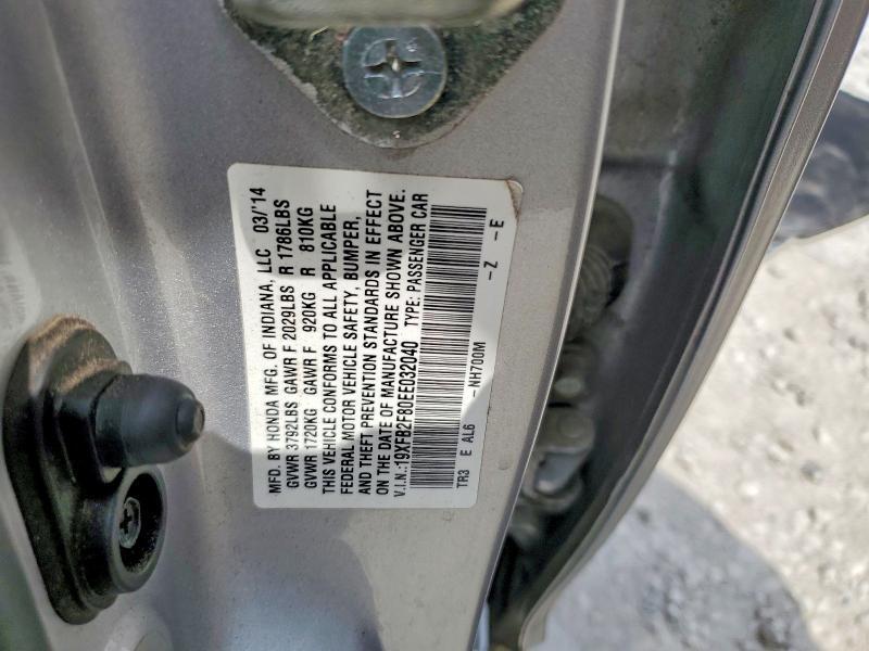 19XFB2F80EE032040 2014 HONDA CIVIC photo no. 12
