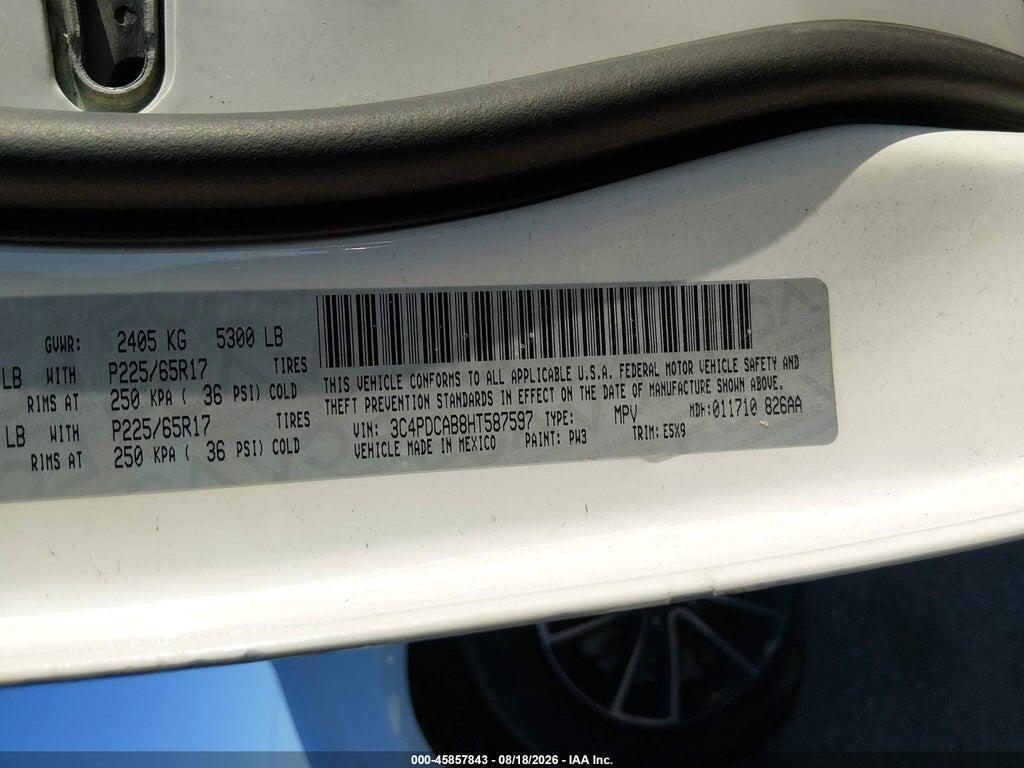 3C4PDCAB8HT587597 2017 DODGE JOURNEY photo no. 9