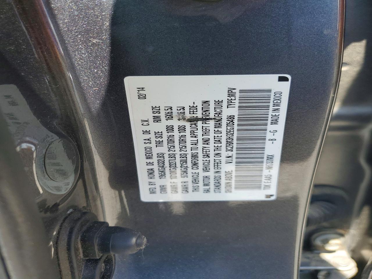 2014 HONDA CR-V LX — Фото 14 из 14