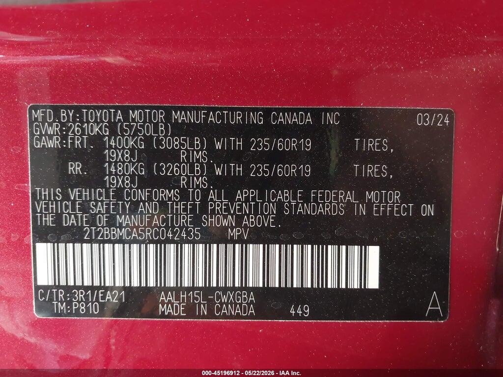 2T2BBMCA5RC042435 2024 LEXUS RX 350H photo no. 9