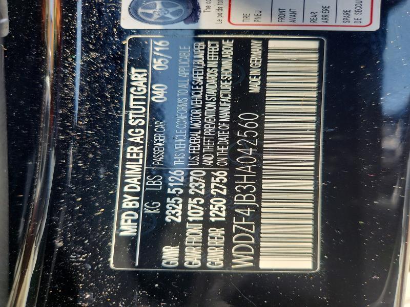 WDDZF4JB3HA042560 2017 MERCEDES-BENZ E photo no. 12