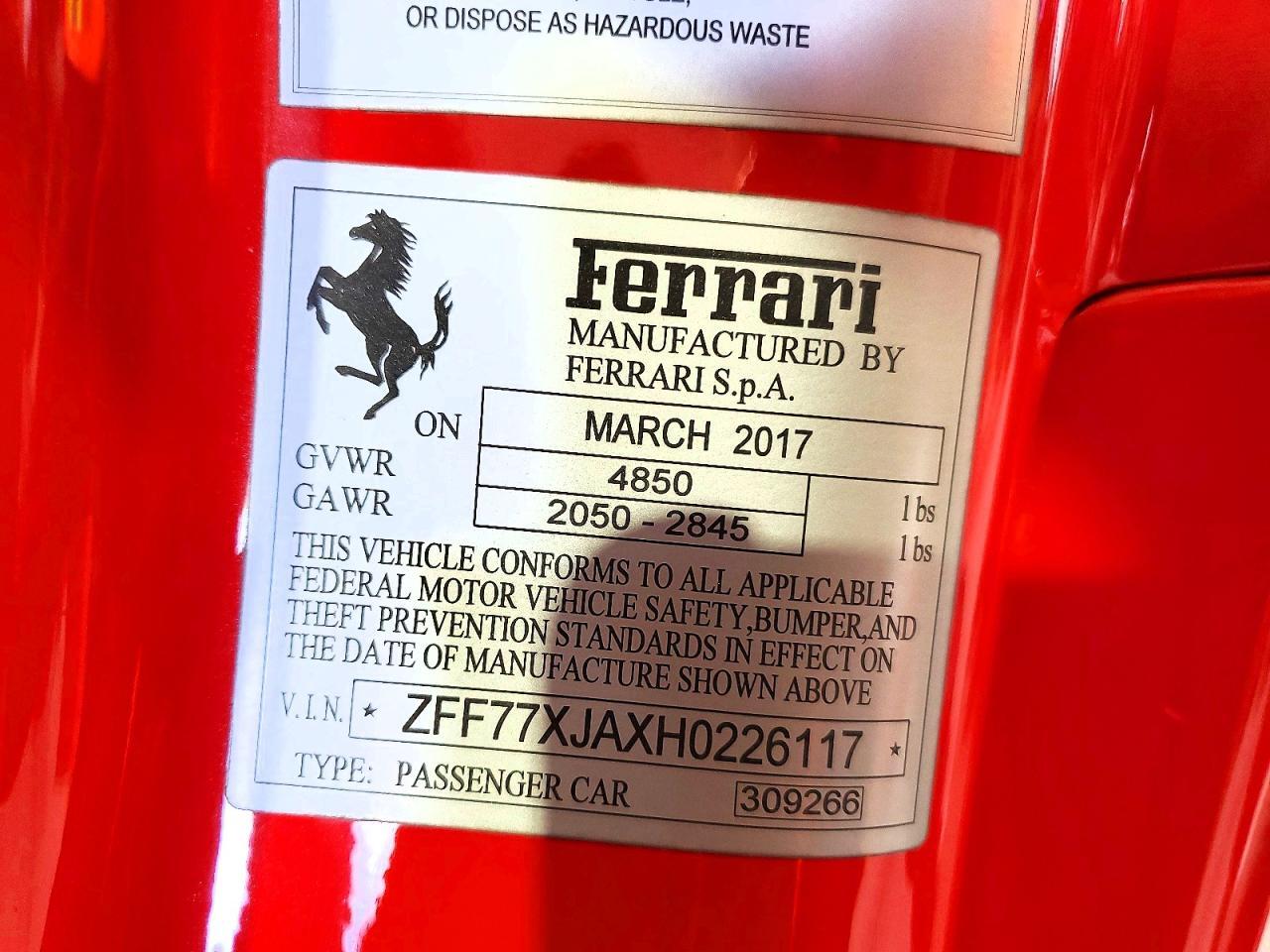 2017 FERRARI CALIFORNIA T — Фото 13 из 13