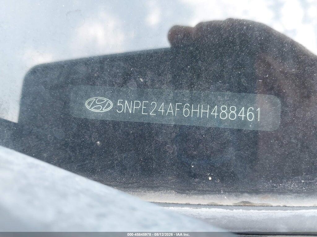 5NPE24AF6HH488461 2017 HYUNDAI SONATA photo no. 9