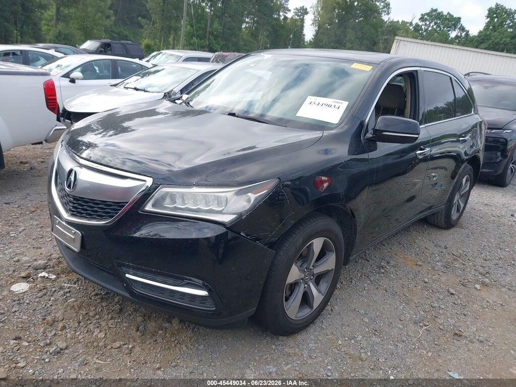 5FRYD3H2XGB017977 2016 ACURA MDX photo no. 2
