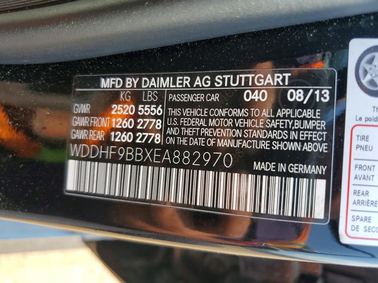 2014 MERCEDES-BENZ E 550 4MATIC — Фото 12 из 12