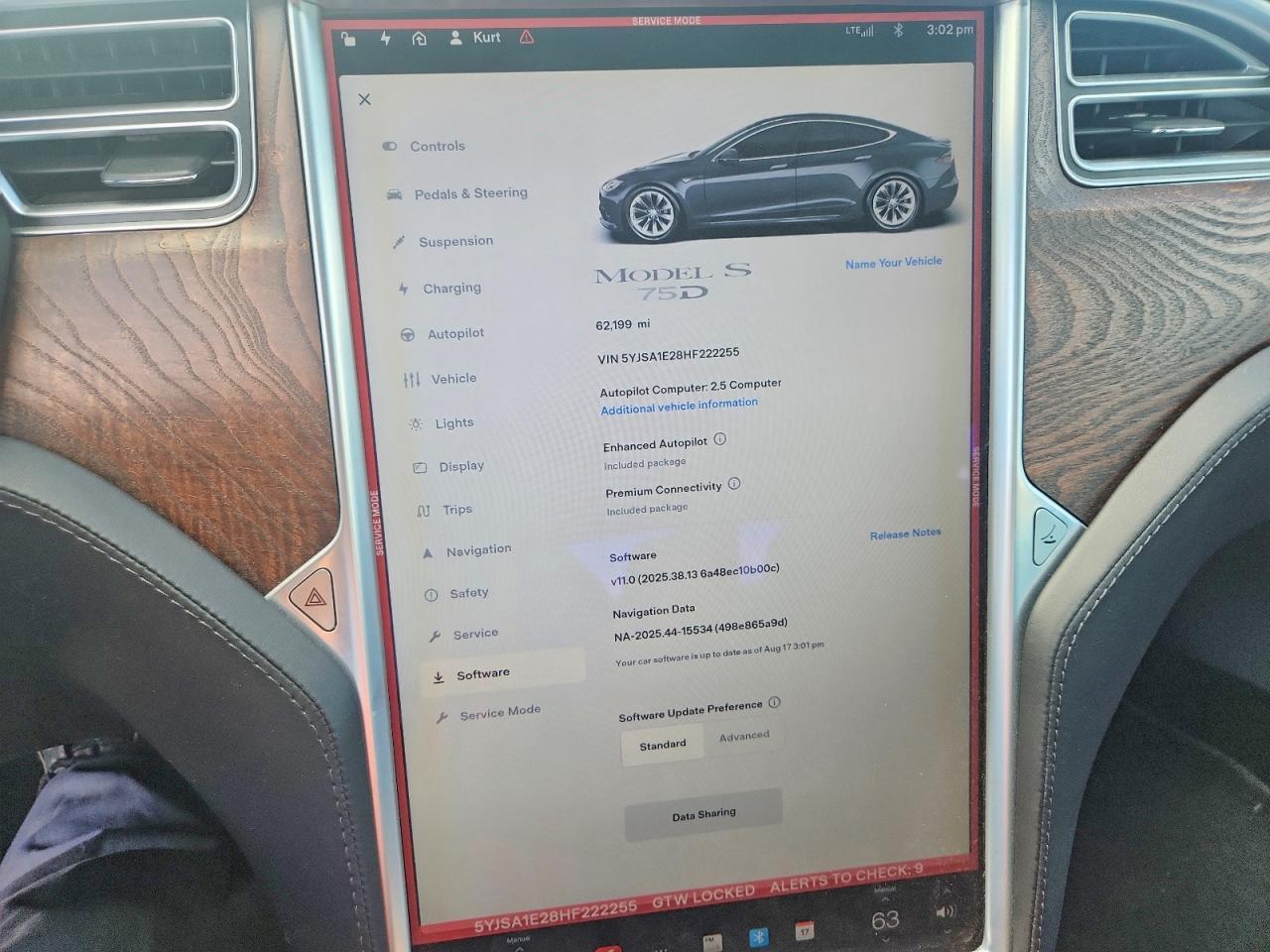 2017 TESLA MODEL S — Фото 9 из 12