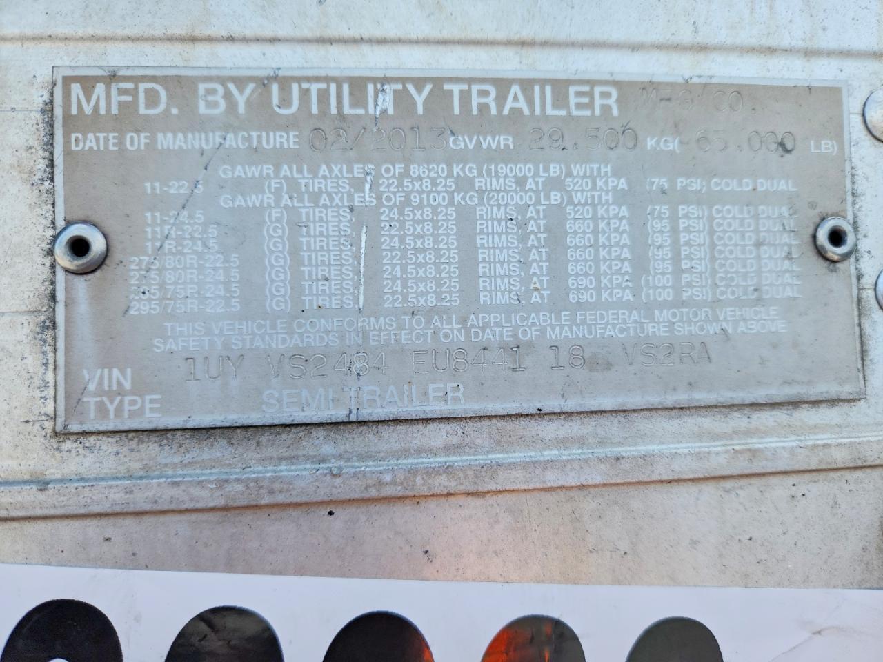 2014 UTILITY VS2RA REFRIGERATED VAN TRAILER — Фото 9 из 13