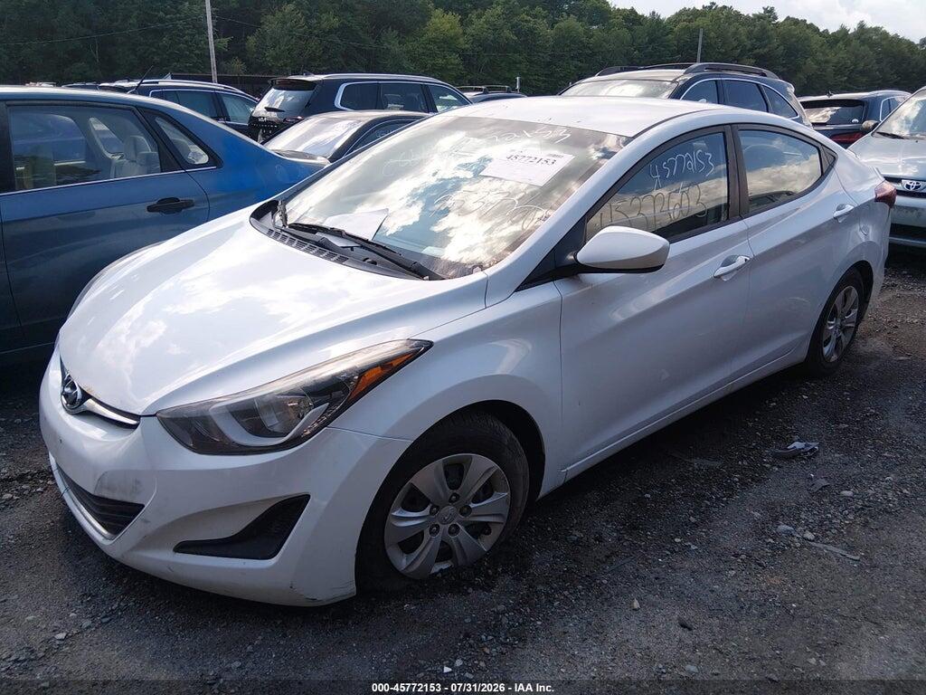 5NPDH4AE4GH765818 2016 HYUNDAI ELANTRA photo no. 2