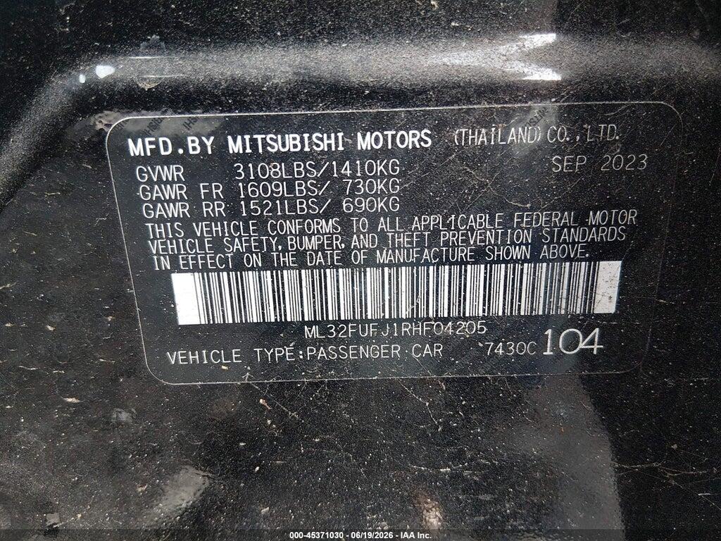 ML32FUFJ1RHF04205 2024 MITSUBISHI MIRAGE G4 photo no. 9
