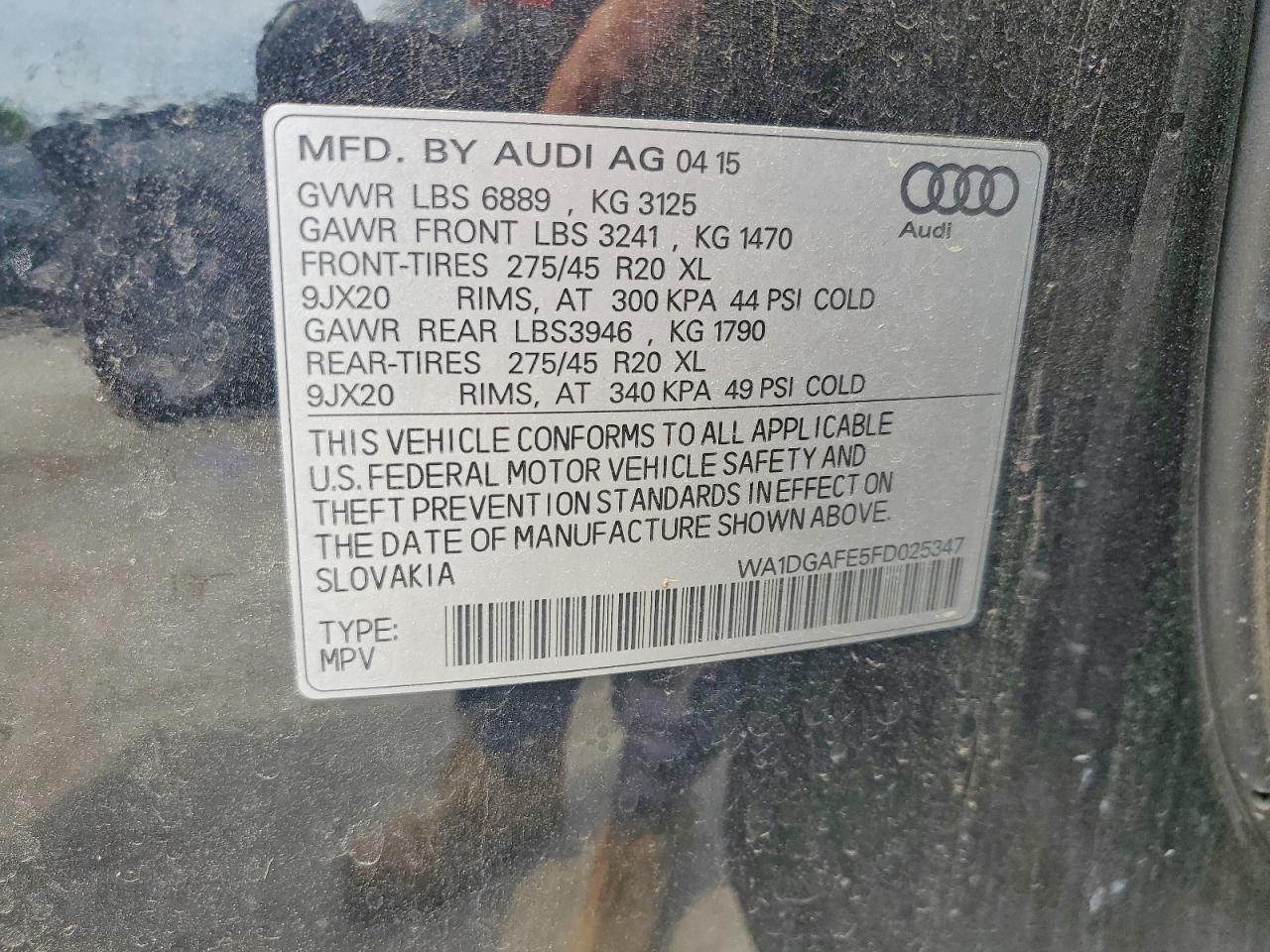 2015 AUDI Q7 PRESTIGE — Фото 12 из 12