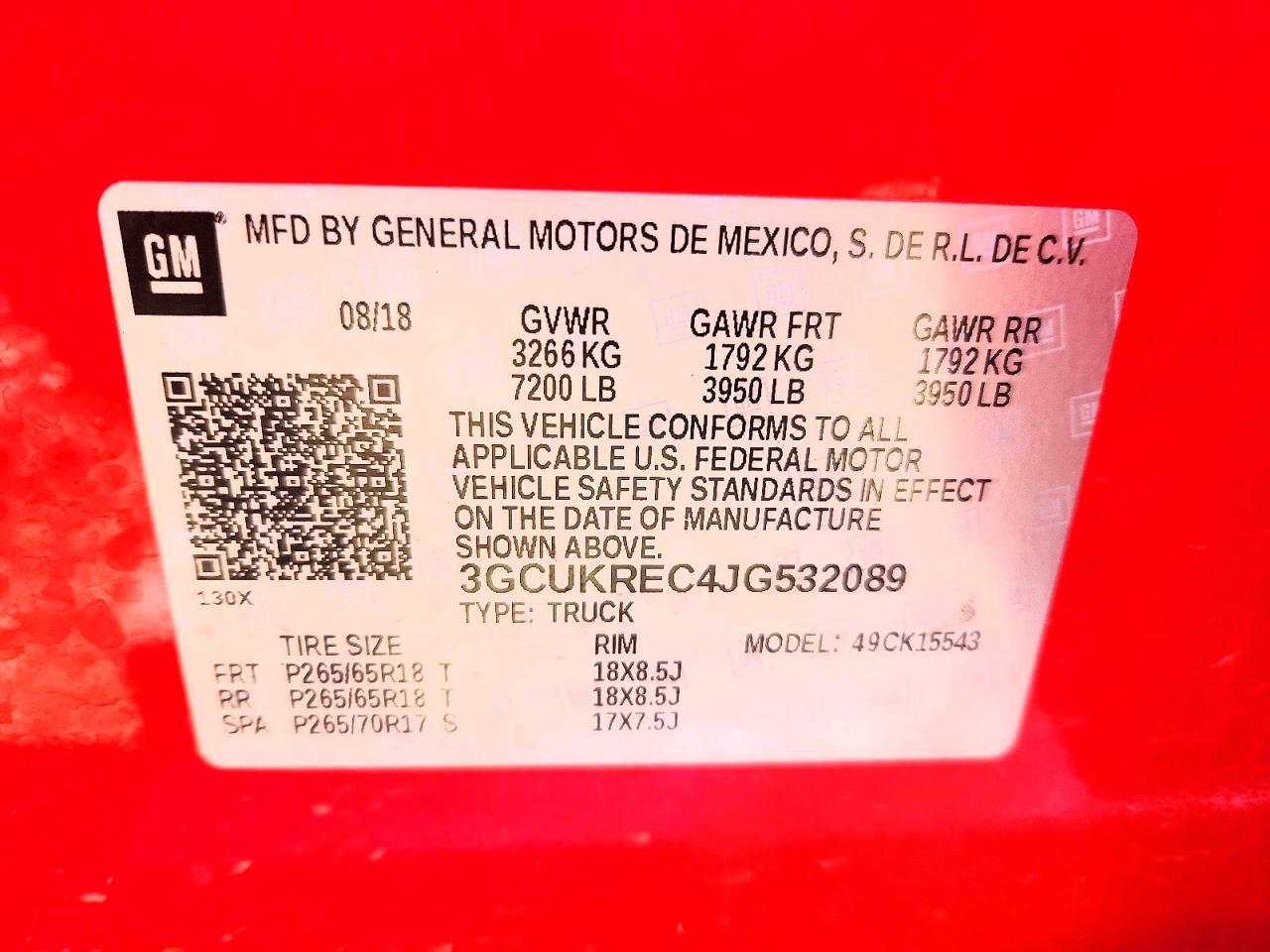 2018 CHEVROLET SILVERADO K1500 LT — Фото 12 из 12