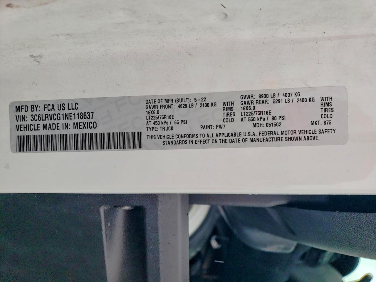 2022 RAM PROMASTER 2500 DELIVERY VAN — Фото 13 из 13