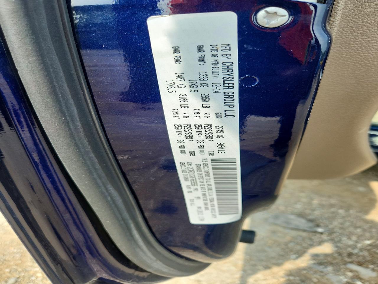 2015 CHRYSLER TOWN & COUNTRY TOURING L — Фото 14 из 14