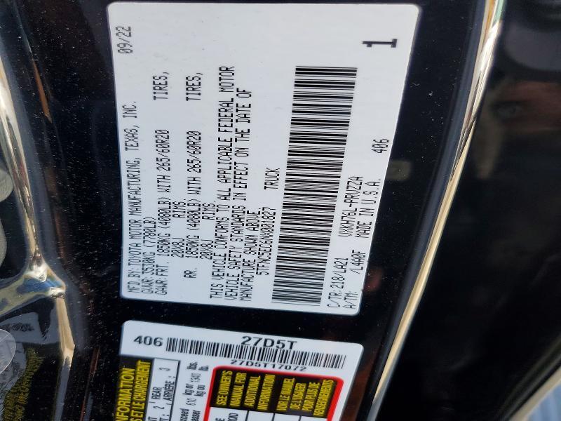 2022 TOYOTA TUNDRA PLATINUM HV — Фото 13 из 13
