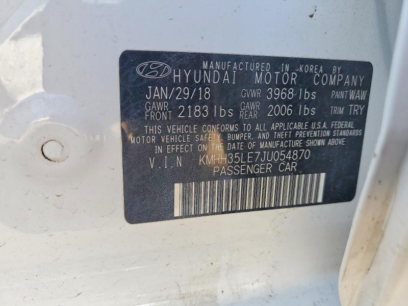 KMHH35LE7JU054870 2018 HYUNDAI ELANTRA GT photo no. 12