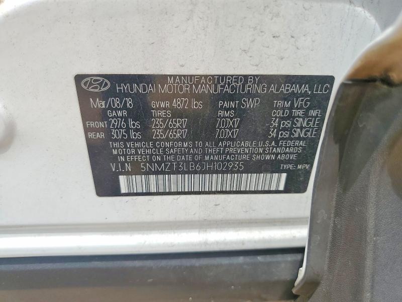 2018 HYUNDAI SANTA FE SPORT 2.4L — Фото 12 из 12