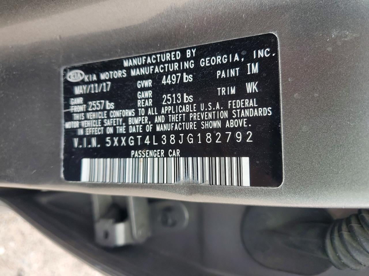 2018 KIA OPTIMA LX — Фото 12 из 12